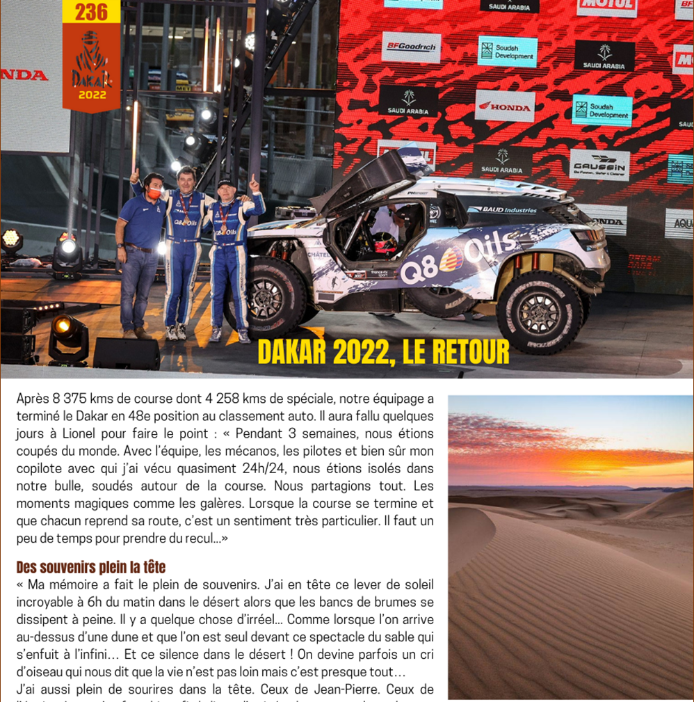 Dakar 2022, le retour