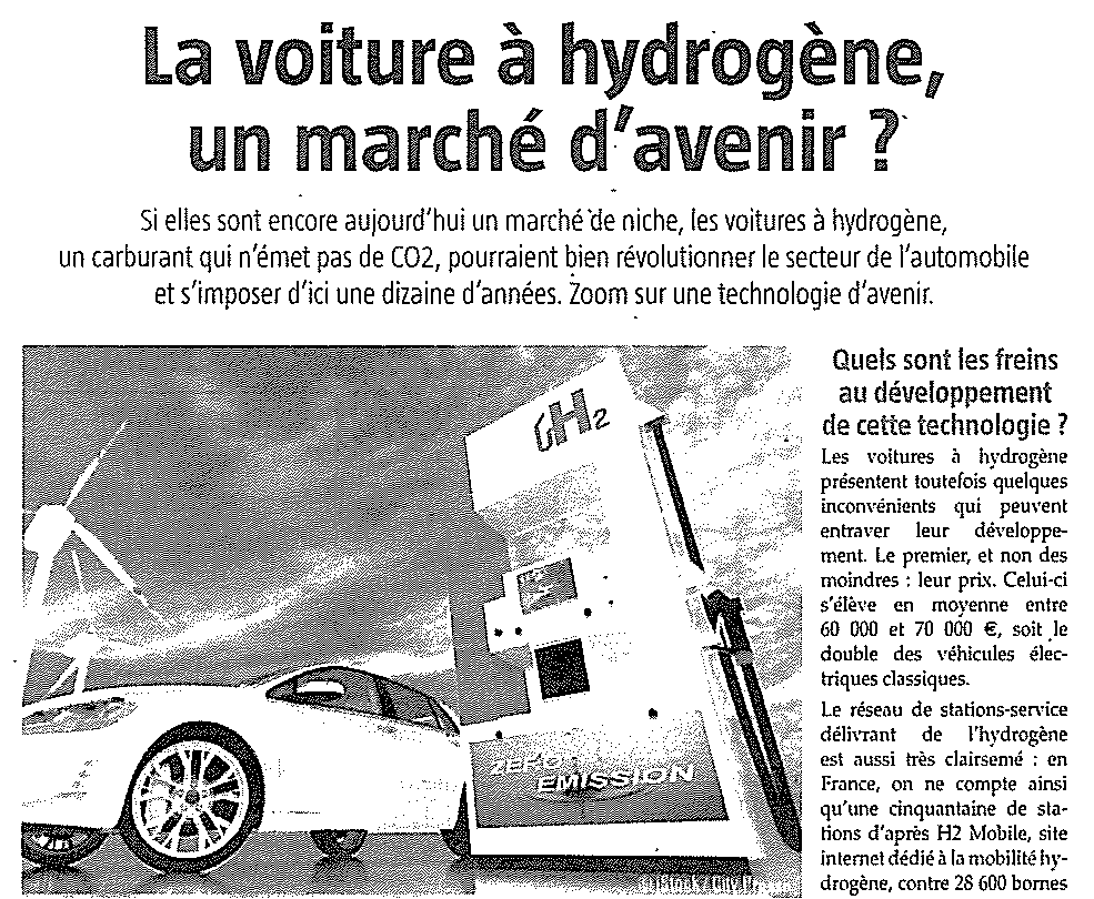 La voiture à hydrogène, un marché d'avenir ?