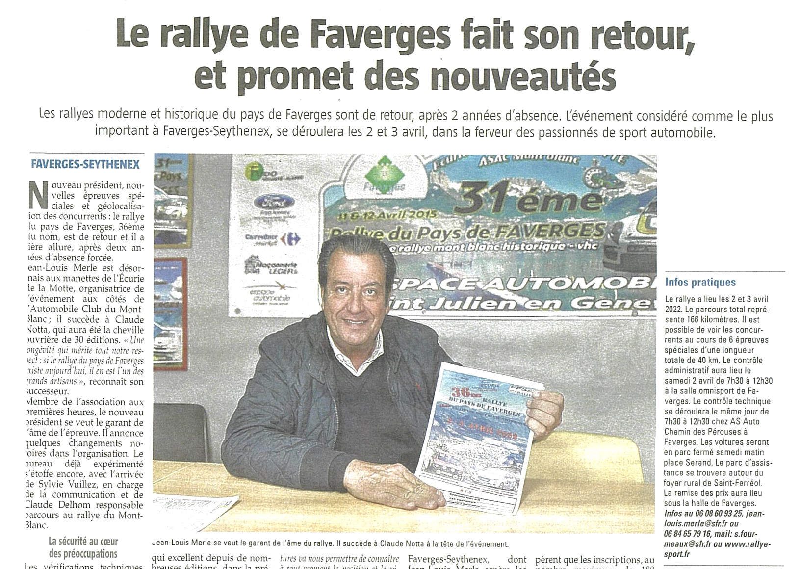 Le Rallye de Faverges fait son retour