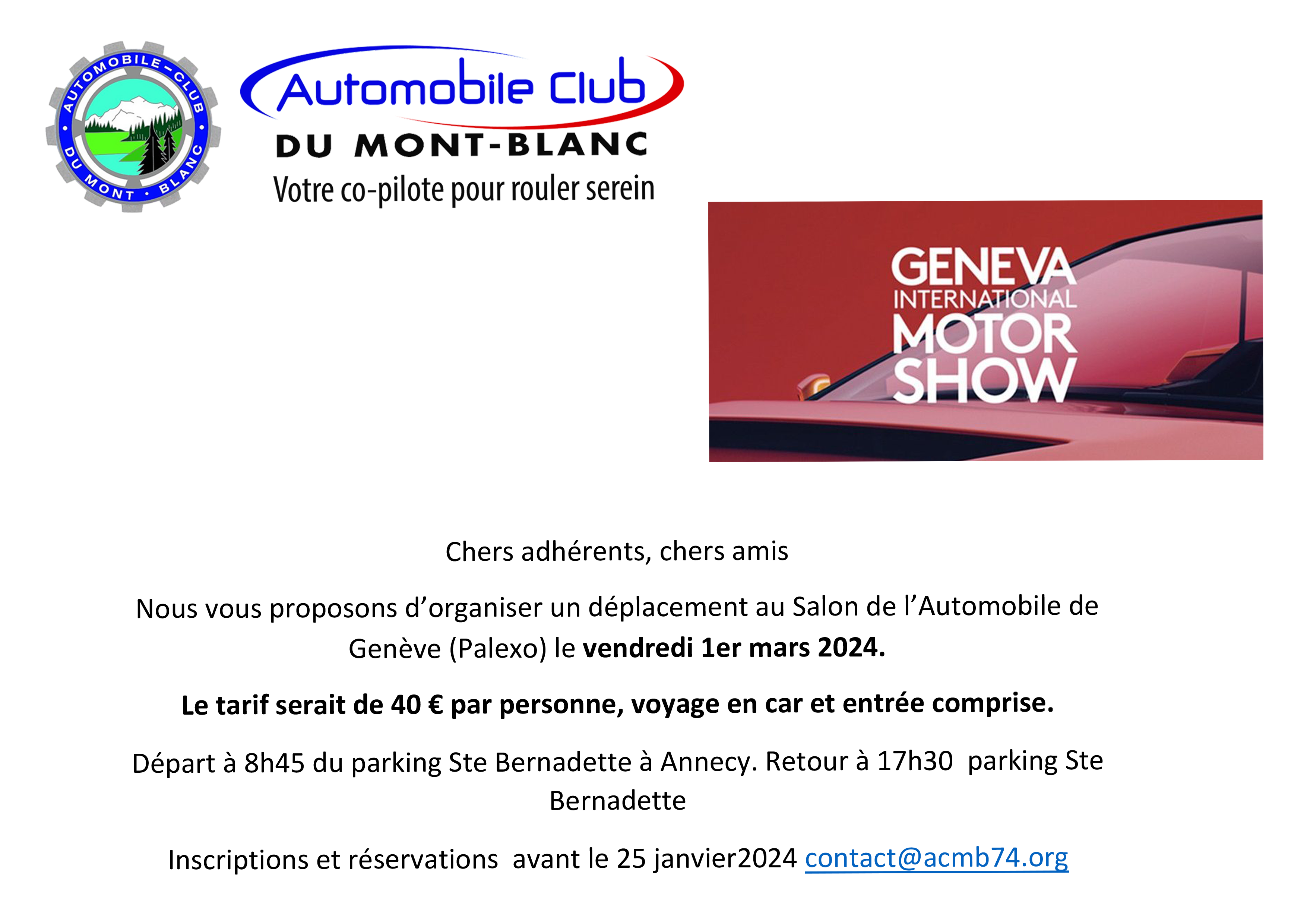 Salon de l'Auto Genève 2024