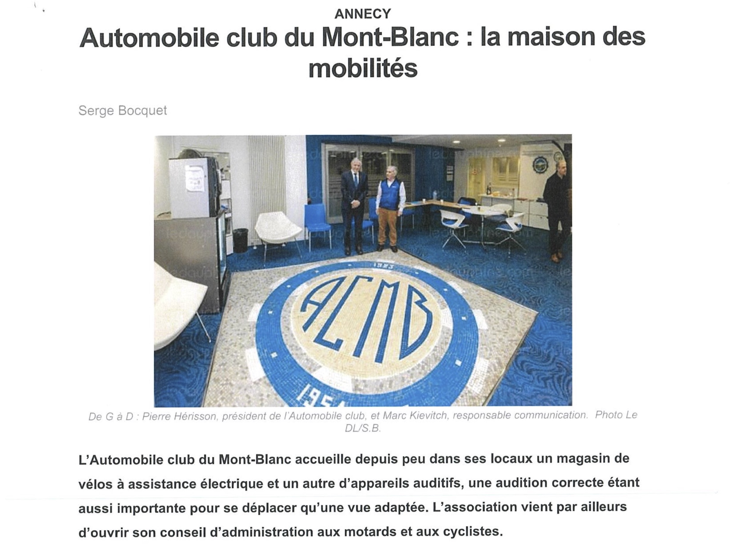 Automobile Club du Mont-Blanc, la maison des mobilités
