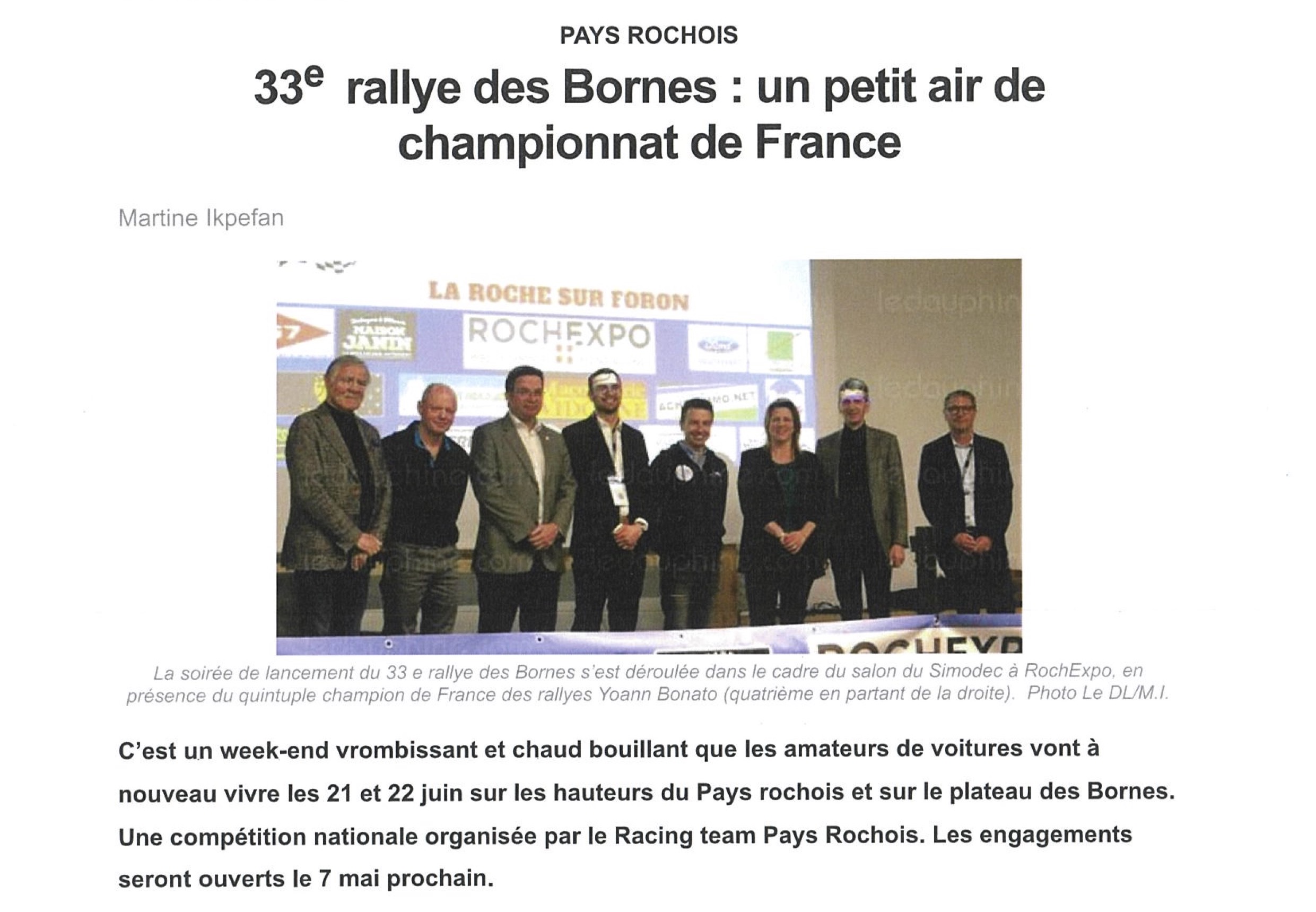 33ème Rallye des Bornes : un petit air de championnat de France !