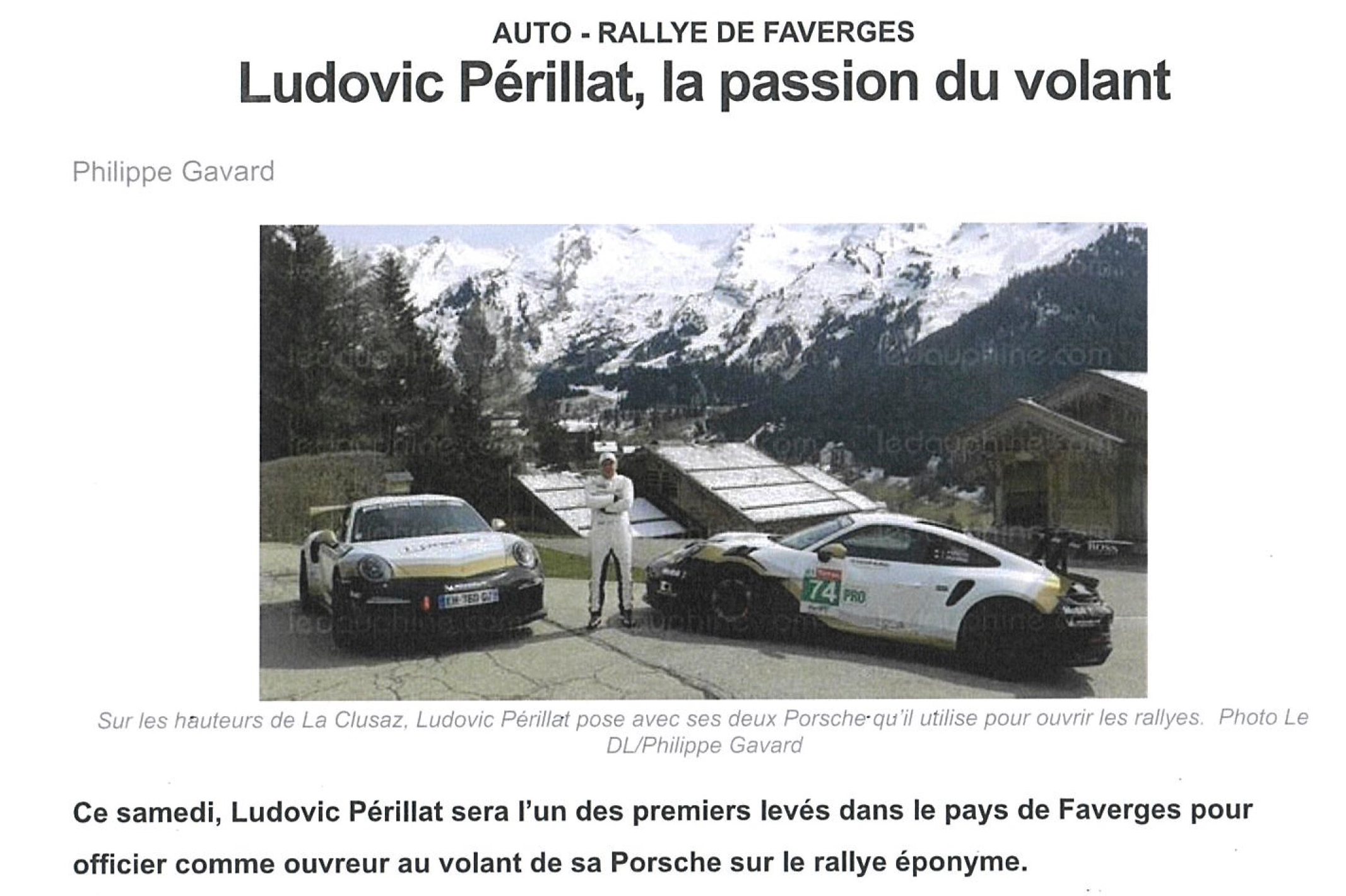 Ludovic Périllat, la passion du volant