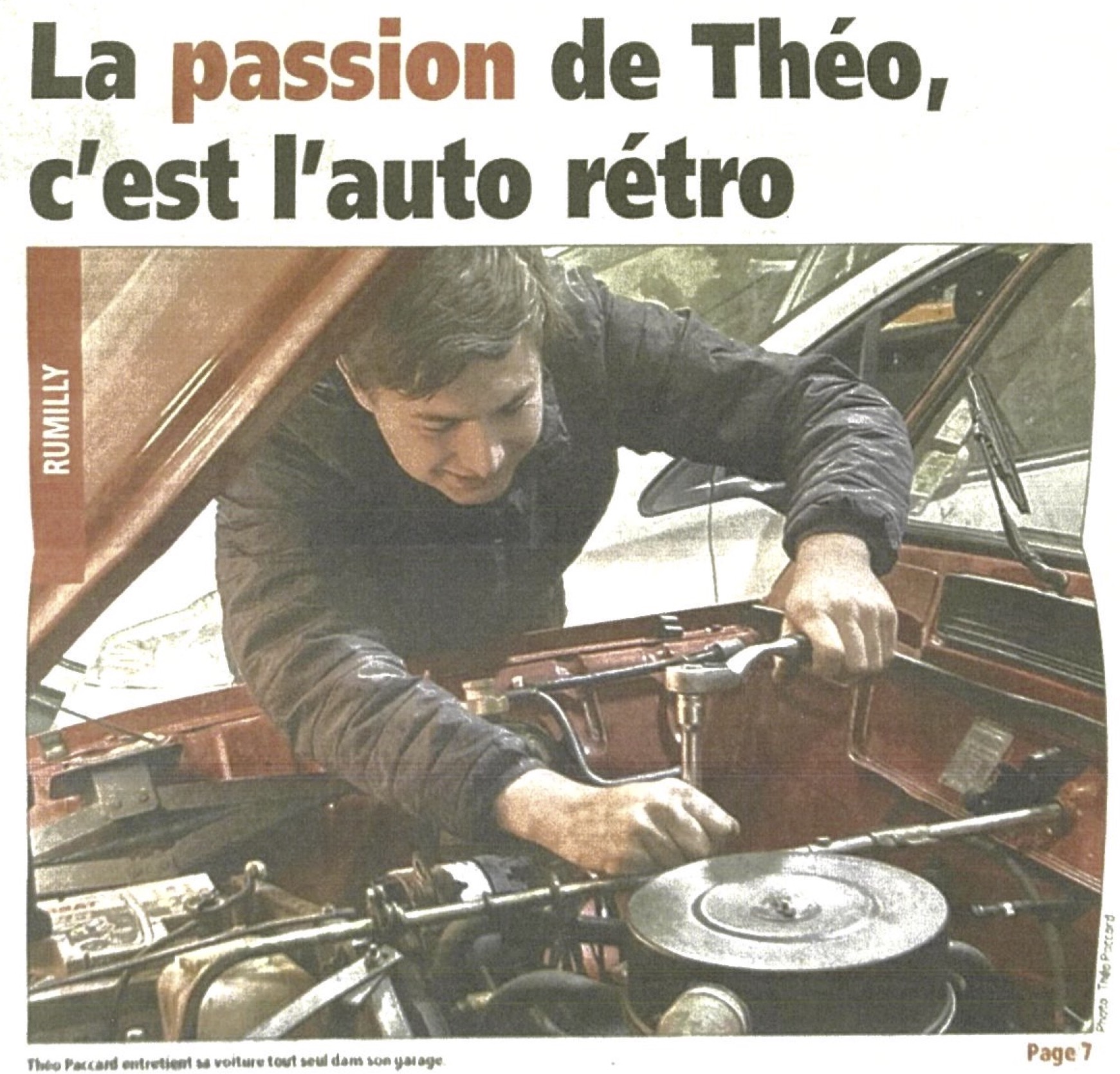 La passion de Théo, c'est l'auto-rétro