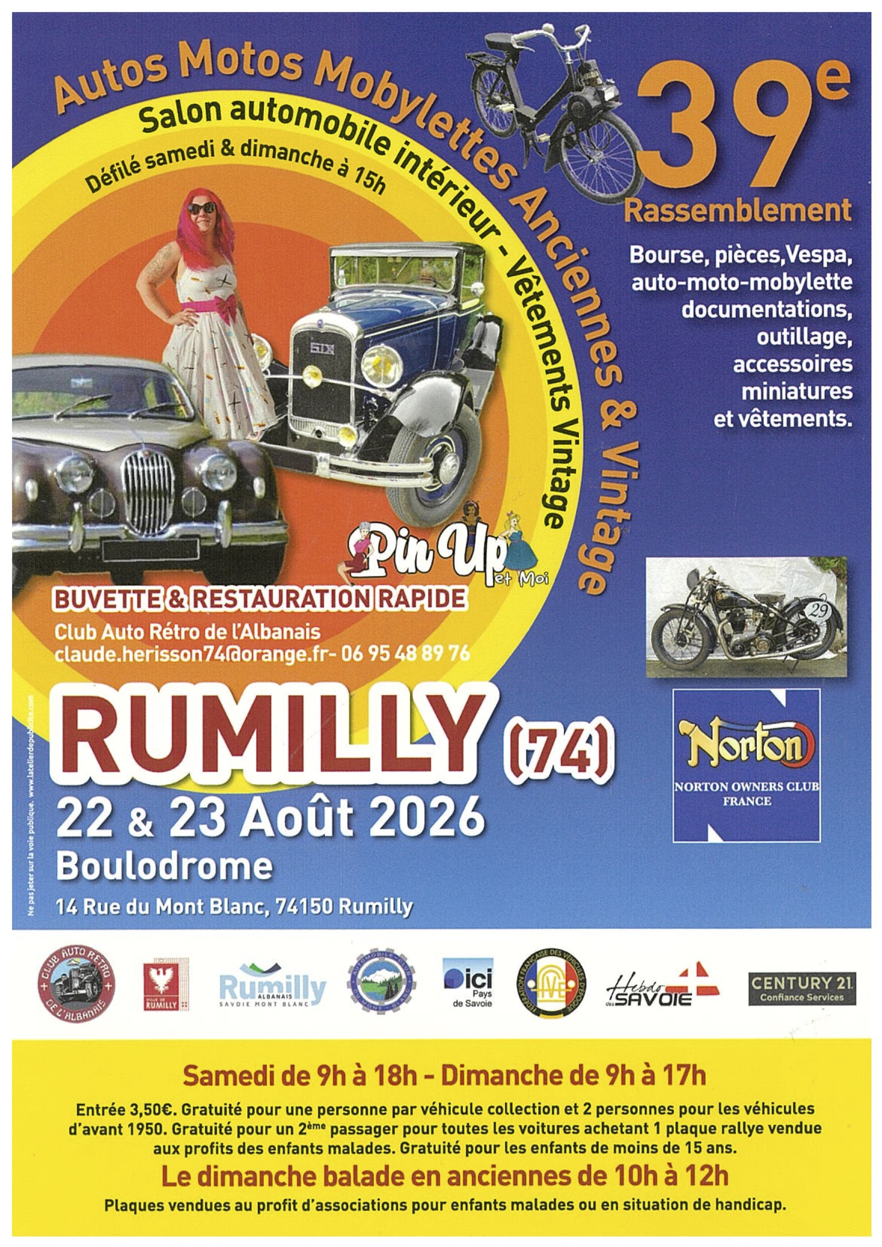 39&egrave;me rassemblement auto de Rumilly